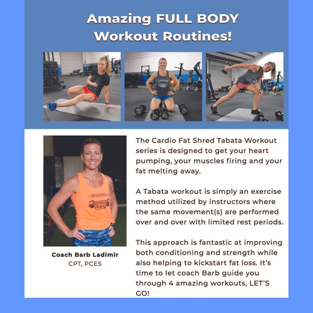 Cardio Fat Shred - Tabata Workout Series - Digital/DVD