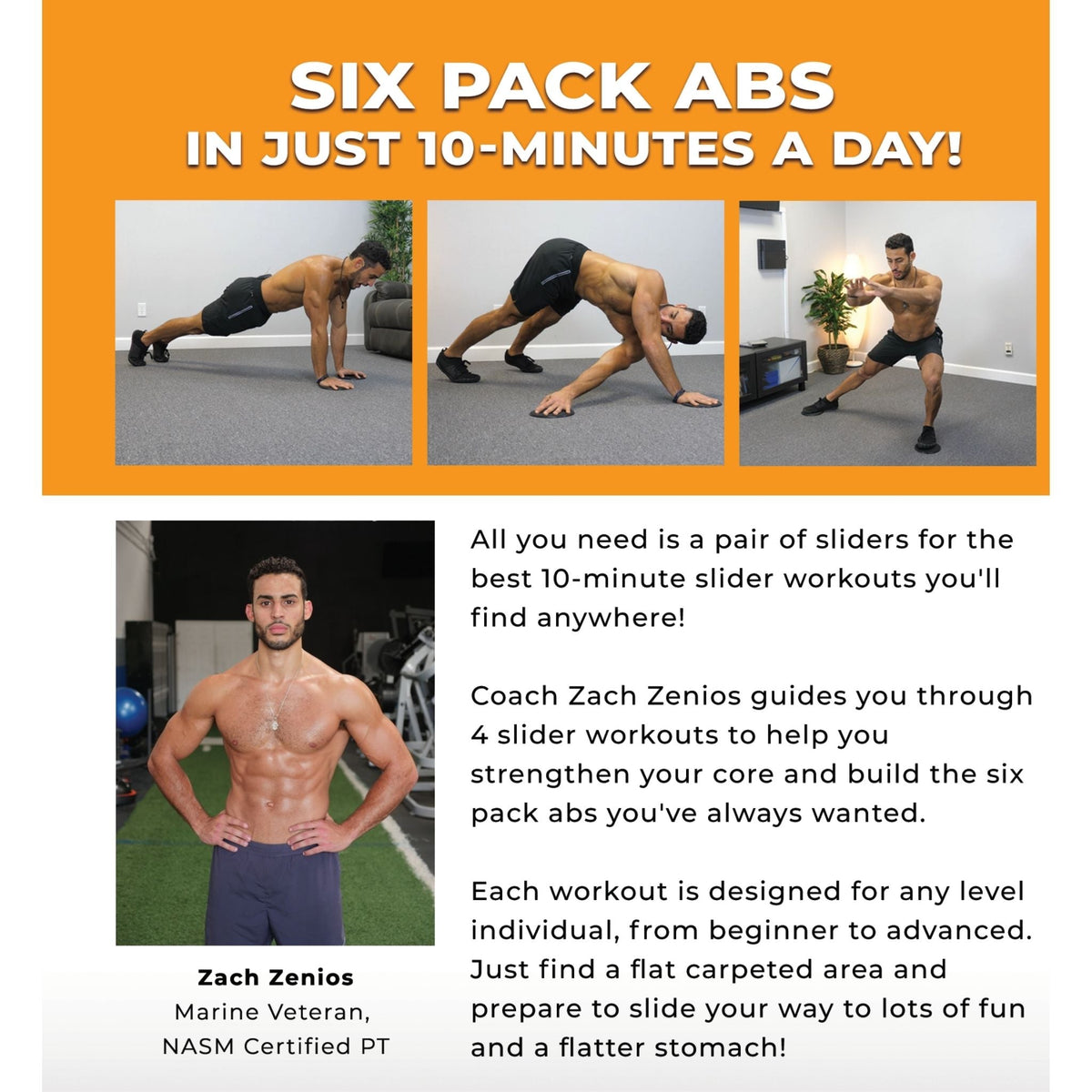 Slide Your Way to a Flat Stomach - Slider Workout Series - Bundle