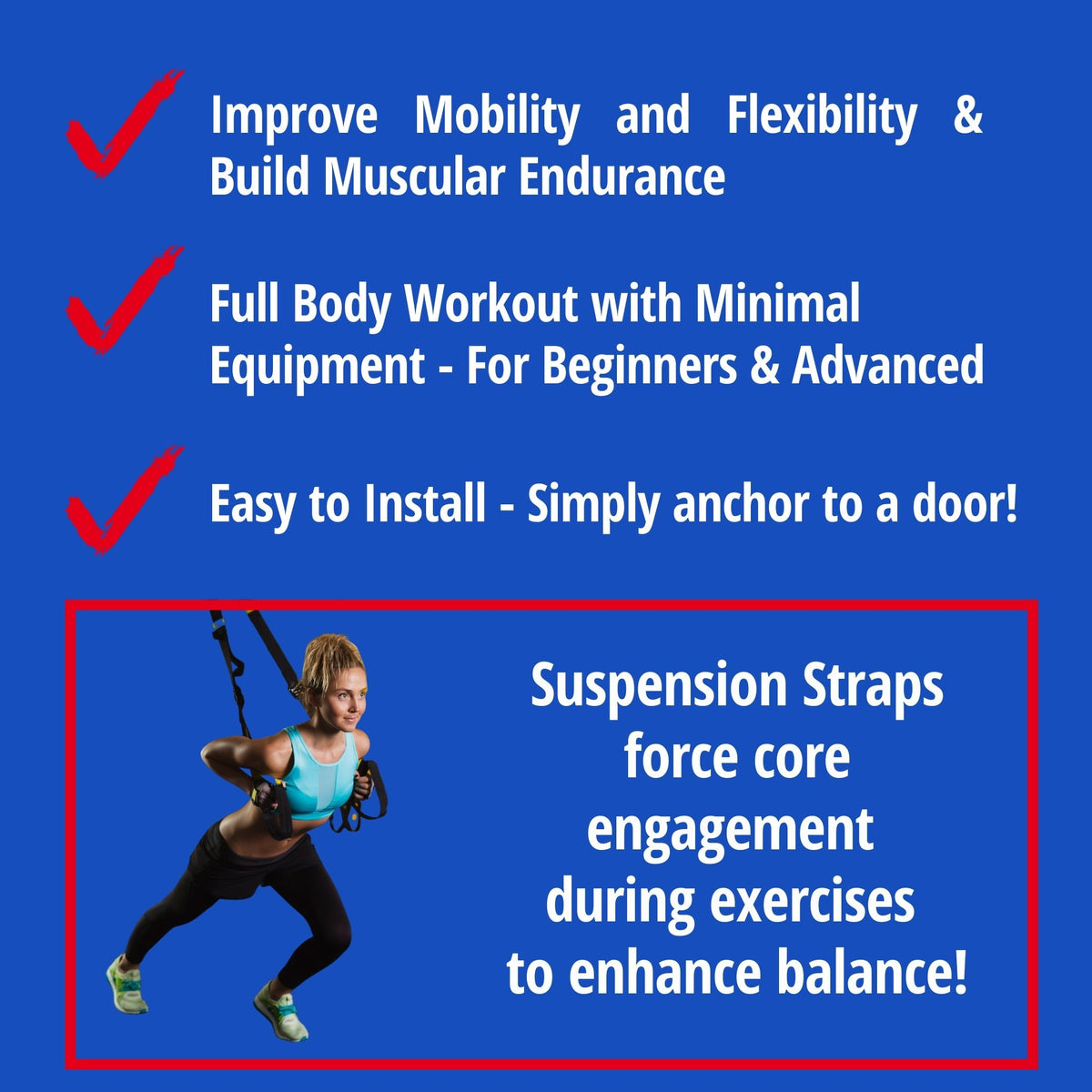 At Home Suspension Strap Full Body Workouts - Digital/DVD