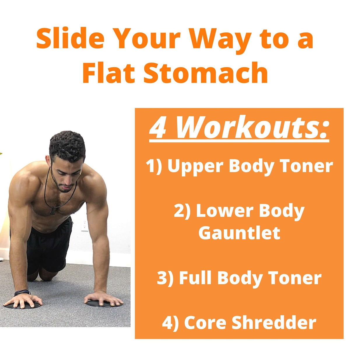 Slide Your Way to a Flat Stomach - Slider Workout Series - Digital/DVD