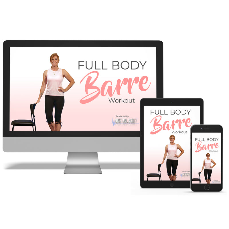 TOTAL BODY BARRE WORKOUT WITH NO EQUIPMENT! 
